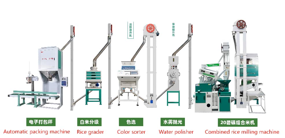 Combined Rice milling machine full automatic