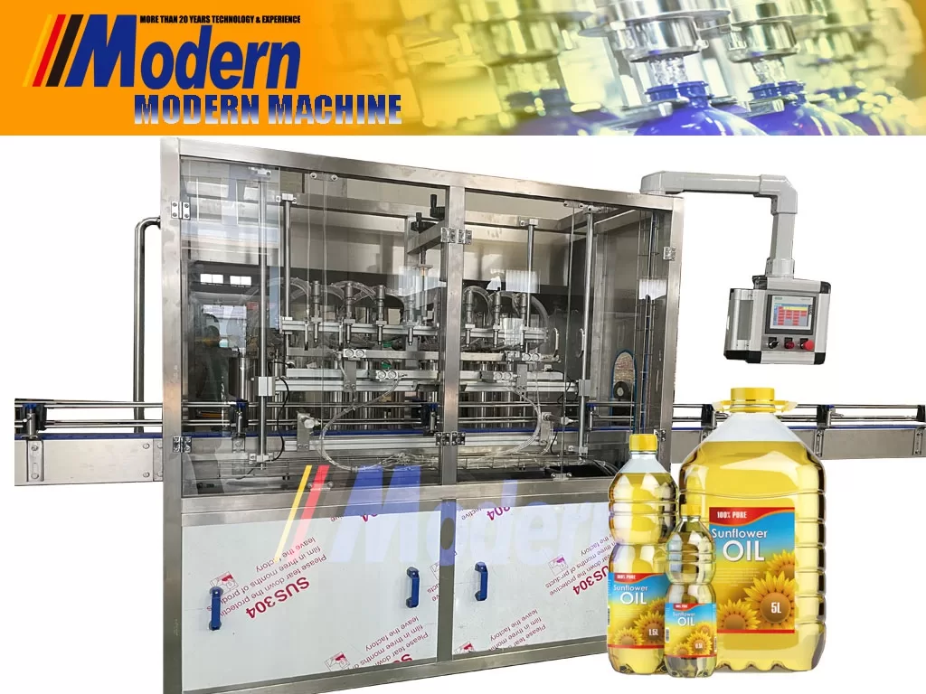1 to 5 liter linear type filing machine for olive oil packaging